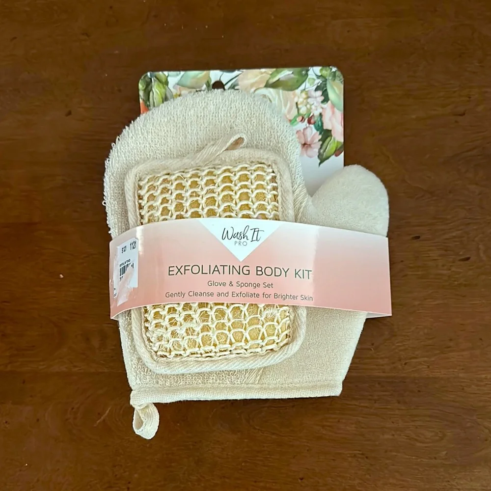 🌵 3/$15 Exfoliating Body Glove & Sponge Kit ( see description) Last One